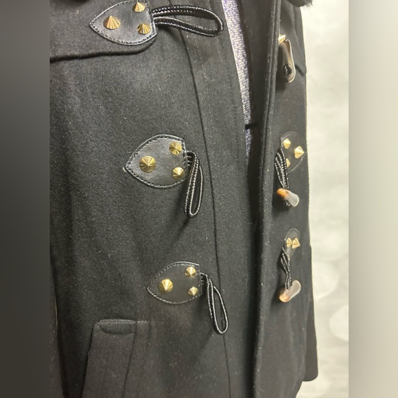 Juicy Couture black wool blend coat. Size small‎ - Picture 5 of 10